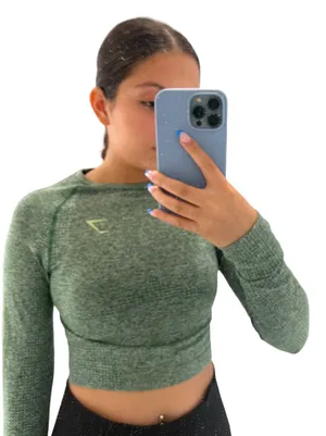 Gymshark Green Crop Top thumbnail 3