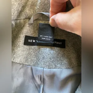 New York & Company Gray Button Down Wool Coat Peacoat thumbnail 9