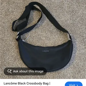 Lancôme Crescent Shoulder Bag in Black Silver thumbnail 9