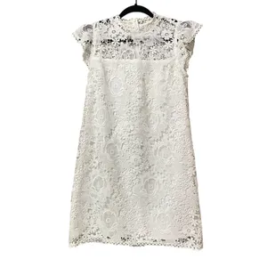 Cupcakes & Cashmere White Lace Cap Sleeve Sheath Dress Mini M Formal Bridal NEW thumbnail 2