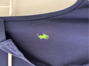 Ralph Lauren Sleeveless Polo Mini Dress Navy Blue Green Embroidered Pony Preppy thumbnail 5