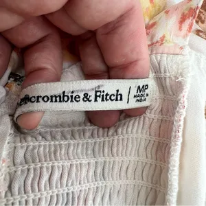 Abercrombie & Fitch floral tie‎ strap slit midi dress size medium petite thumbnail 5