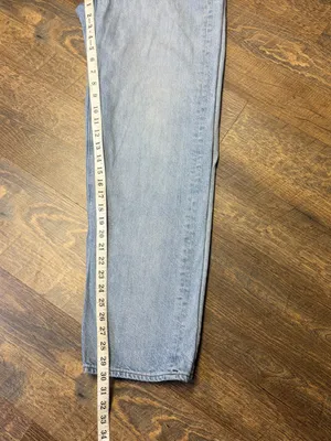 American Eagle Baggy Jeans Women’s 8 Distressed High Rise Light Blue Denim thumbnail 7