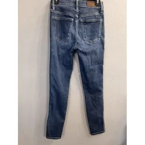 Madewell Womens Skinny Jeans‎ Size 26 10" High Rise Blue Denim Stretch Pants thumbnail 3