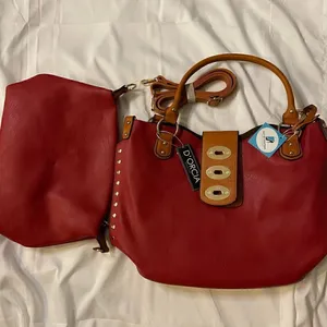 Women’s 2 pc Satchel Bag (Red) NWT Red thumbnail 5