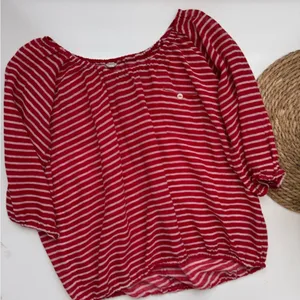 J.‎ Crew Red & White Sailor Striped Knit Peasant Top Size XS thumbnail 5