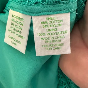 Lilly Pulitzer Green Medallion Lace Long‎ Sleeve Shift Dress Womens Large L thumbnail 4