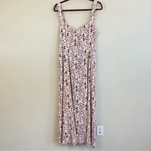Z Supply x Evereve Floral‎ Shirt Maxi Dress NWT Size Large thumbnail 3