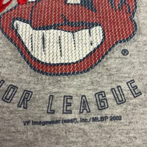 Vintage 2005 Lee Sport Gray Cleveland Indians MLB Logo Women's T-Shirt Size M thumbnail 5
