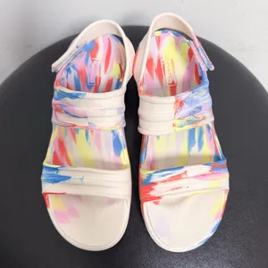 Hunter Ivory Multicolor Bloom Algae Swirl Marble Platform Sandals UK 6 US 8 thumbnail 6