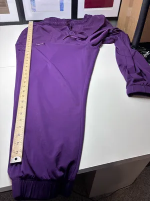 Healing Hands HH Works Women’s Renee Jogger Purple Scrub Pants EUC Size 2X thumbnail 10