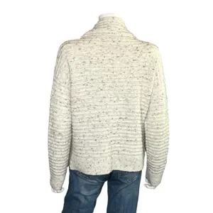 Madewell Off White Confetti Mock Neck Sweater Cozy Fuzzy Winter Pullover Size S thumbnail 4