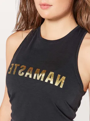 Lululemon All Tied Up Tank Top Expression black yoga Pilates gym training active thumbnail 2