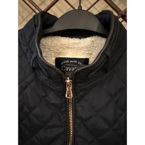 Quilted Moto Jacket Sherpa Lined Y2K Equestrian Elbow Patch Navy 1X Cavalini‎ thumbnail 4