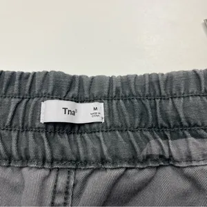 Aritzia TNA‎ Camouflage Mid Rise Gray Grey Jogger Style Cotton Pant Women Medium thumbnail 2