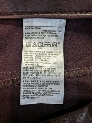 Banana Republic Faux Leather Bootcut Pants 31/12 – Deep Burgundy Wine, Chic Fit thumbnail 7