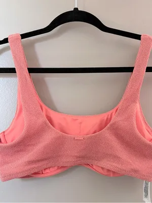 NWT PINK Victoria’s Secret Shimmer Colorblock Bikini Set Large thumbnail 6