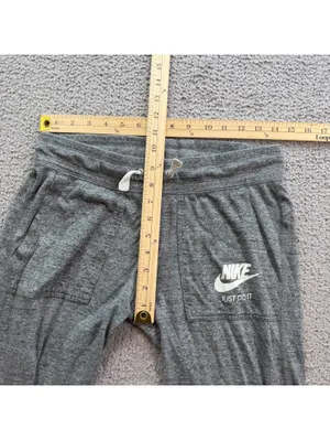 Nike Sportswear Gym Vintage Just Do It Jogger Pants Gray Women’s Small thumbnail 4