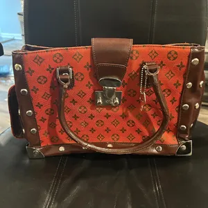 Designer Red and Brown Women's Bag thumbnail 11