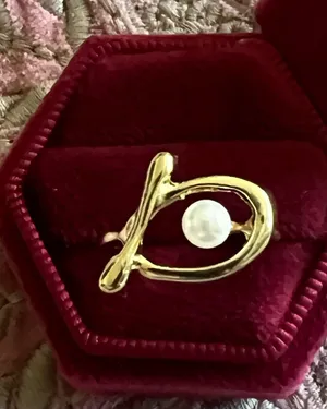 Gold Pearl Statement Ring thumbnail 1