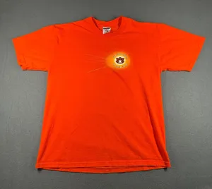 Auburn Tigers T-Shirt‎ Womens Large Jerzees NCAA Orange Football College Graphic thumbnail 1