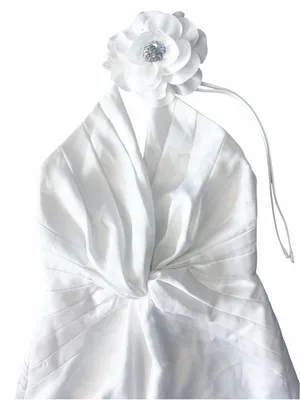 Ramy Brook Evie Pleated Twist-front Halter Neck Mini Dress in Ivory, Size 0, NWT thumbnail 10