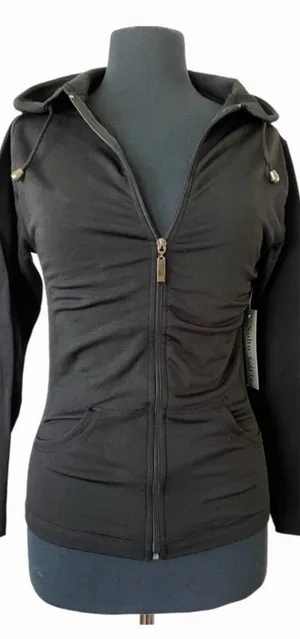 Bundle of 3 NWT Soho Girls‎ Zip-Up Hoodies Black Orange Teal One Size thumbnail 1