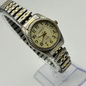 Watch-it Two-tone Stainless Steel Expansion Band Women’s Watch New Battery thumbnail 3