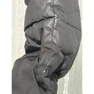 Gap women's ‎ Black Puffer Jacket Faux Fur Trim Hood Heavyweight Coat thumbnail 6