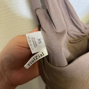 TiulZial Brown Ruched V-Neck Cropped Tank Top Sleeveless Modal Stretch XS thumbnail 6