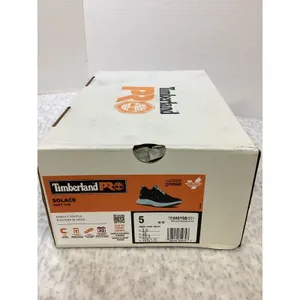 Timberland‎ PRO Solace Max Womens 5 Black Blue Soft Toe Slip On Work Shoes NEW thumbnail 4