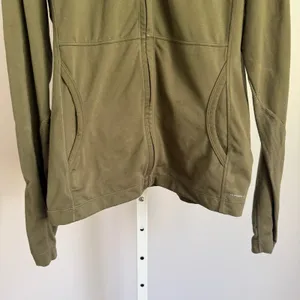 Columbia Titan Lite women's size M Hooded Full Zip Jacket Olive Green Athletic‎ thumbnail 3