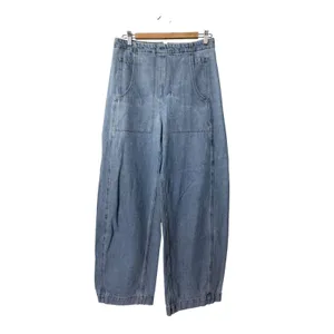 Rachel Comey Tany Pant Blue Light Wash High Waist Barrel Wide Leg Denim Jeans 6 thumbnail 2