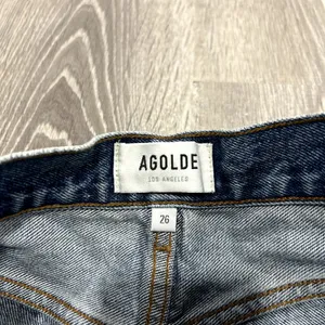 AGOLDE Jaden Surreal High-Rise Denim Cut Off Shorts Size 26 thumbnail 3