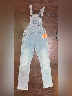 Dovetail Workwear Freshley Overalls 8x34 Vintage Denim Stretch Utility NWT thumbnail 2