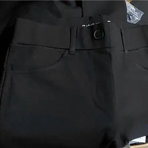 Betabrand Womens 7 Pocket Bootcut Dress Yoga Pants Size Medium Black Stretch thumbnail 9