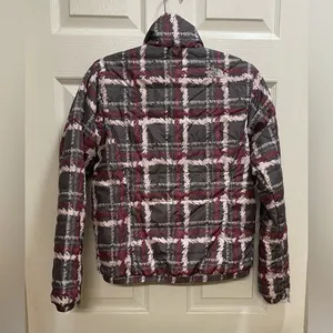 THE NORTH FACE Full Zip Puffer Ski Winter Jacket Plaid Outdoors Snow Size XS thumbnail 2