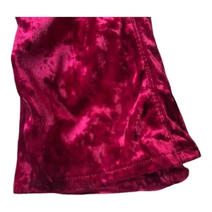 Brand New Womens Bamboo Wine Crushed Velvet Thigh High Peep Toe Boots - Sz 8.5 thumbnail 6