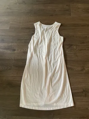 Vintage Astor One Nightgown Slip, Very Light Pink w/Floral Lace Design, Medium * thumbnail 5