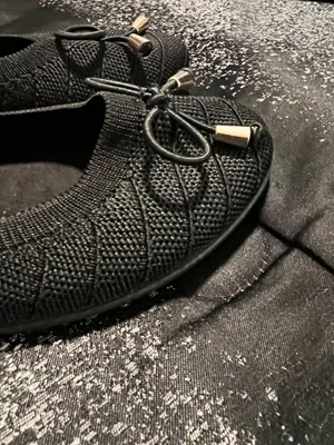 Womens 5.5 NWOT Chinese Laundry Black Knit Ballet Flat Slip On Shoes thumbnail 10