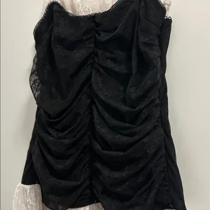 Lush Two Tone Lace Bubble Hem Minidress thumbnail 10