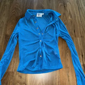 Long Sleeve Blue Top thumbnail 1