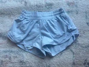 Lululemon Low-Rise Hotty Hot Shorts 2.5" Light Blue thumbnail 1
