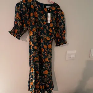 Baltic Born NWT Charlie Flare Dress Topaz +‎ Rust Floral M thumbnail 5