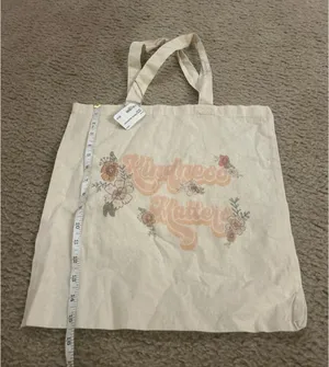 Kindness matter carry on reusable tote bag thumbnail 1
