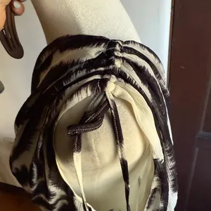MISS SIXTY | Y2K Zebra Print Crinkle Chiffon Draped One Shoulder Party Dress 10 thumbnail 3
