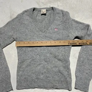 Vintage Abercrombie & Fitch 90s Y2K Sweater Women's M V Neck Hong Kong Moose thumbnail 4