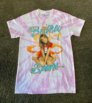 Britney Spears Tie Dye Tee Pink Size Small thumbnail 1