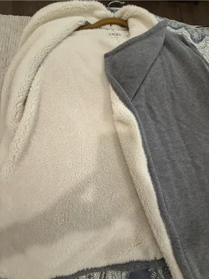 Ugg Faux Shearling Shawl Cardigan Size Small thumbnail 12