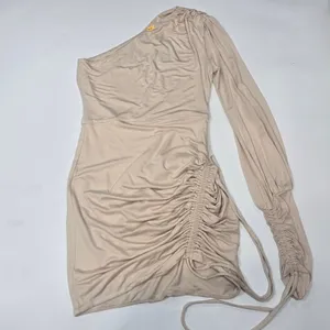 Michael Costello x REVOLVE Jada Mini Dress in Beige XS thumbnail 3